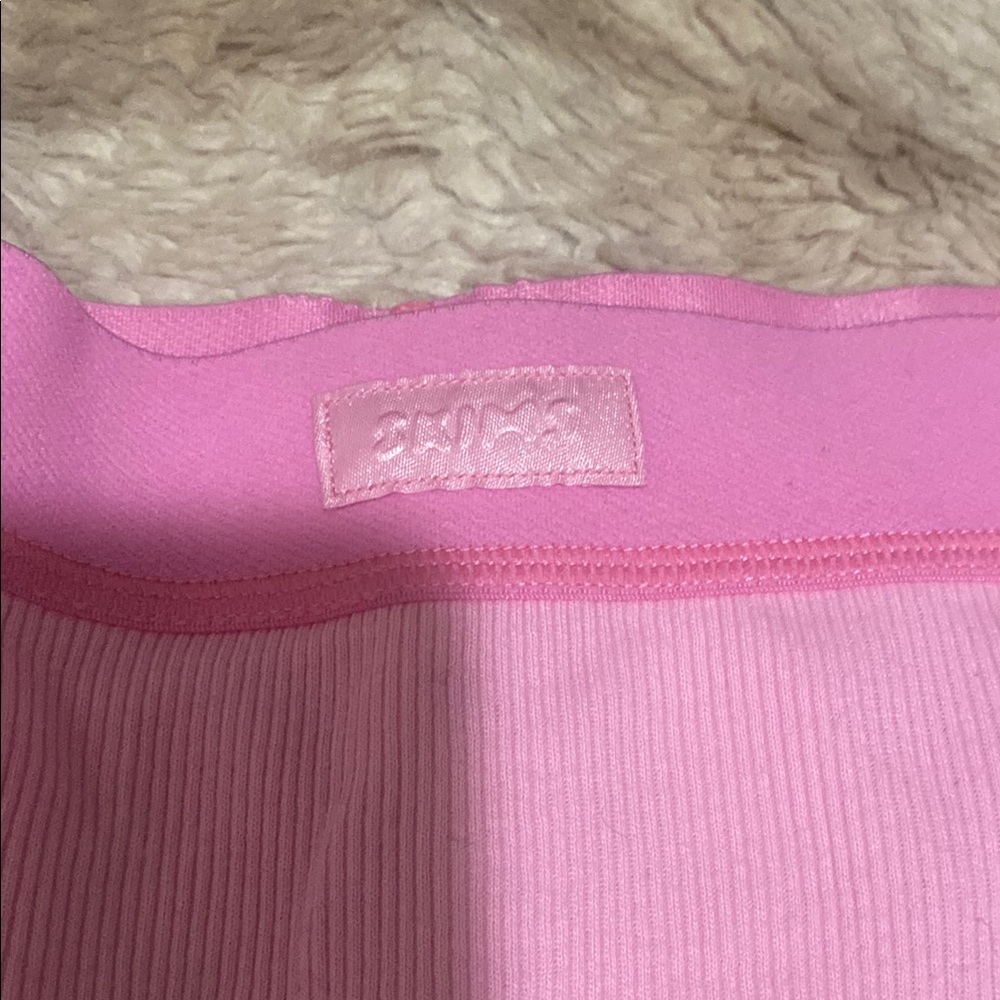 Guess Pink Ribbed Top SKIMS